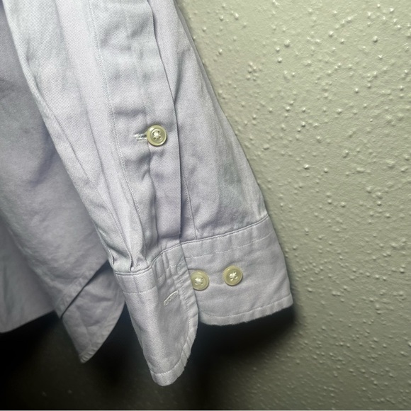 Polo Ralph Lauren Shirt Mens 16.5 Long Sleeve Cotton Custom Fit Purple - Picture 4 of 7